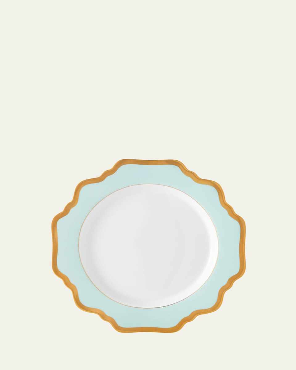 Aqua Rimmed Salad Plate